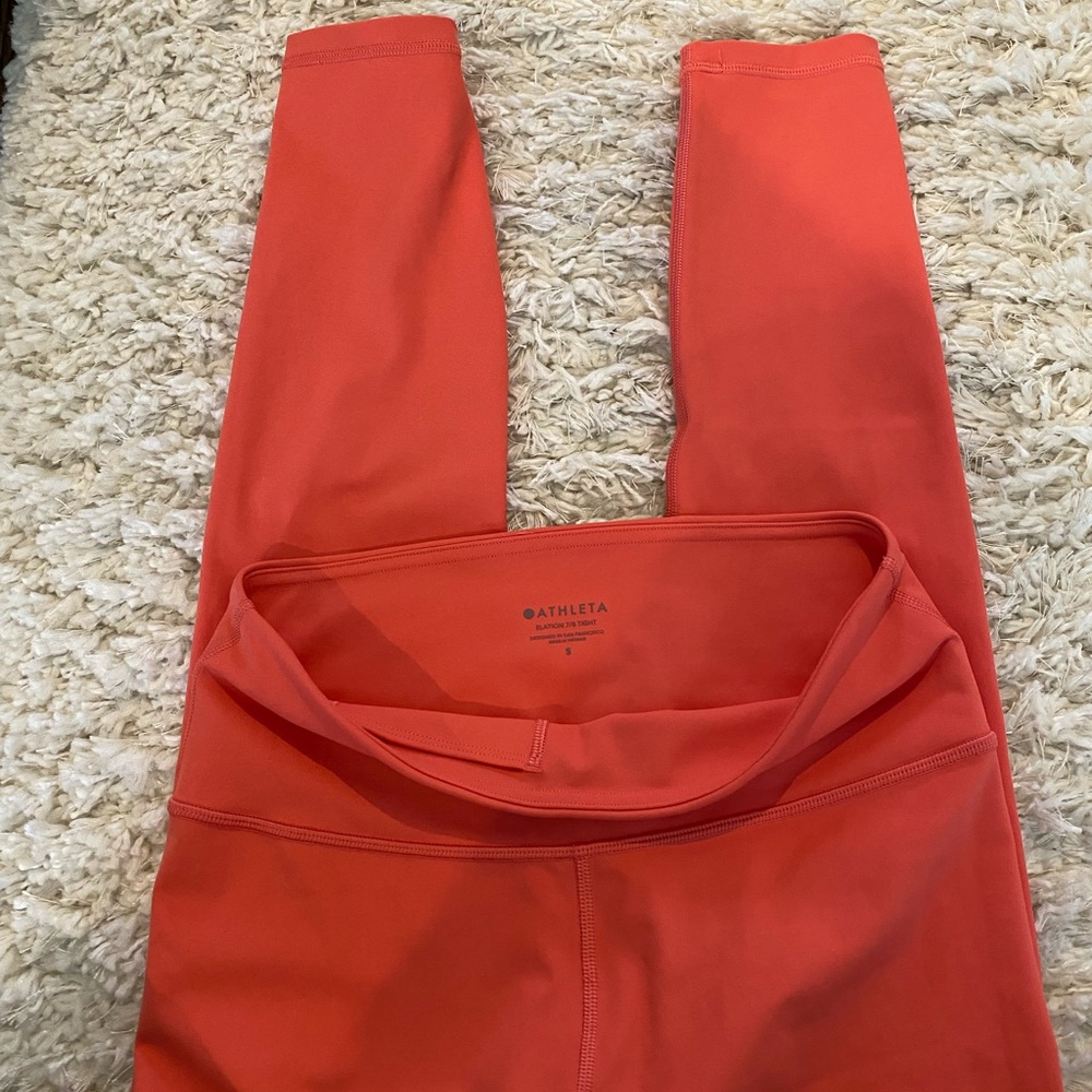 Pink Athleta Elation 7/8 Tights - S